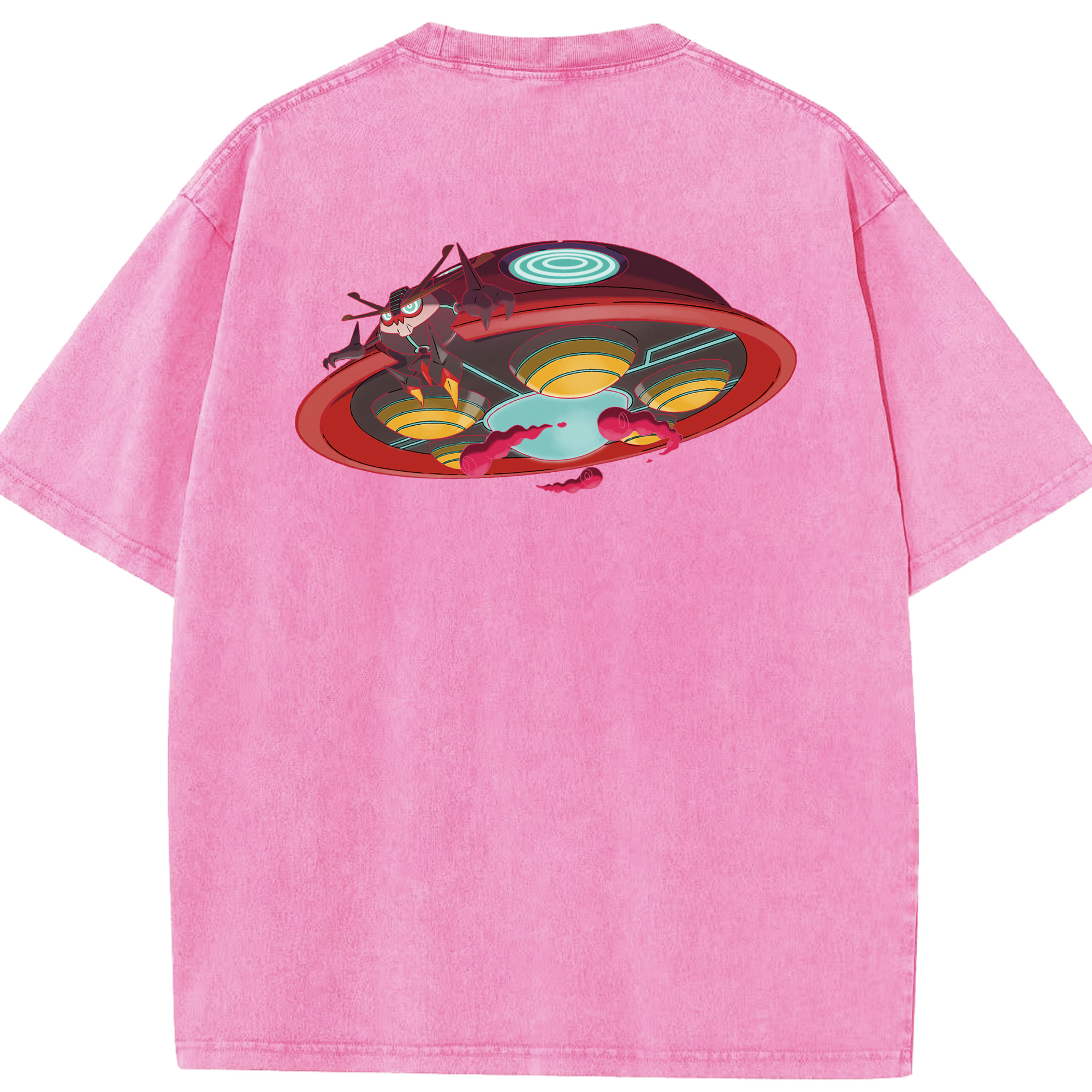 （画像用） ポケットモンスター Pokémon 綿100% ヴィンテージ風 半袖Tシャツ（背面プリント）